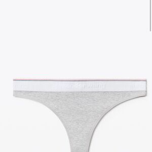 Alexander Wang set of 2 classic thong in ribbed jersey black and grey NEW